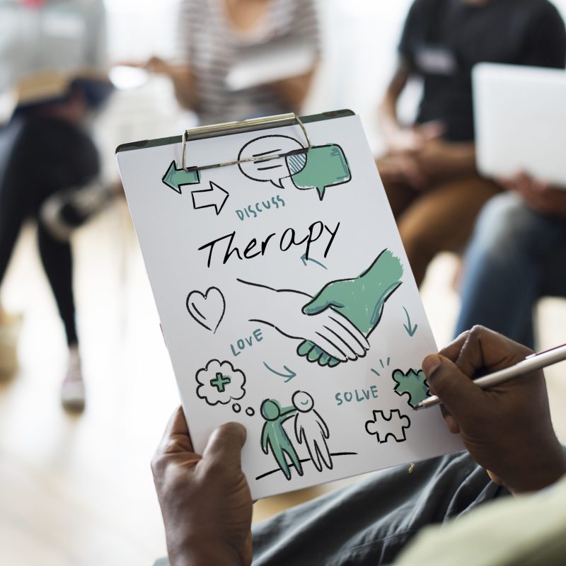 Mental health care sketch diagram